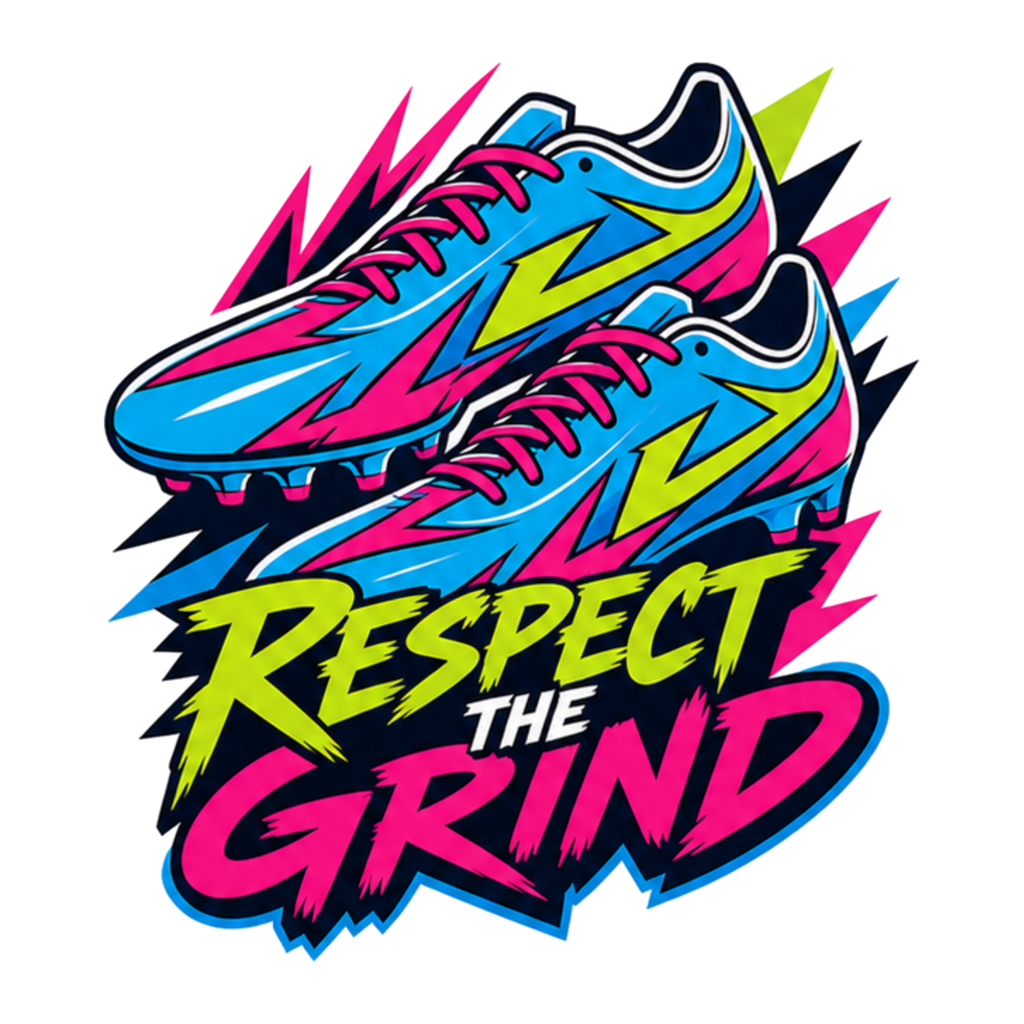 [Digital Download] Respect The Grind Neon Cleats Tee SVG PNG EPS Cricut Silhouette Sublimation Design
