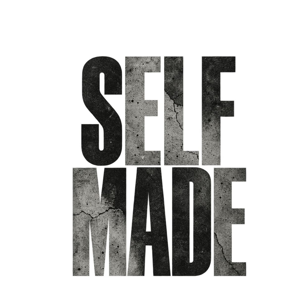 [Digital Download] Self Made Concrete Tee SVG PNG EPS Cricut Silhouette Sublimation Design