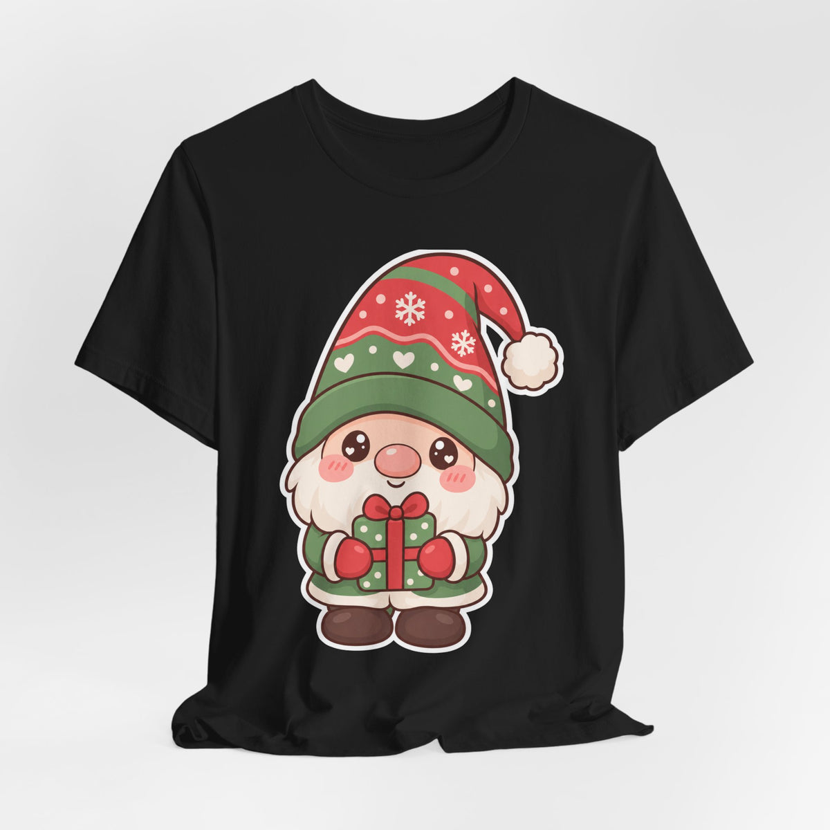 Christmas Gnome T-Shirt | Kawaii Cute Holiday Tee | Festive Christmas Gift Shirt