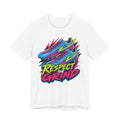 Respect The Grind Neon Cleats Tee | Bold Soccer Cleats Shirt | Soccer Gift Tee | Street Soccer Design
