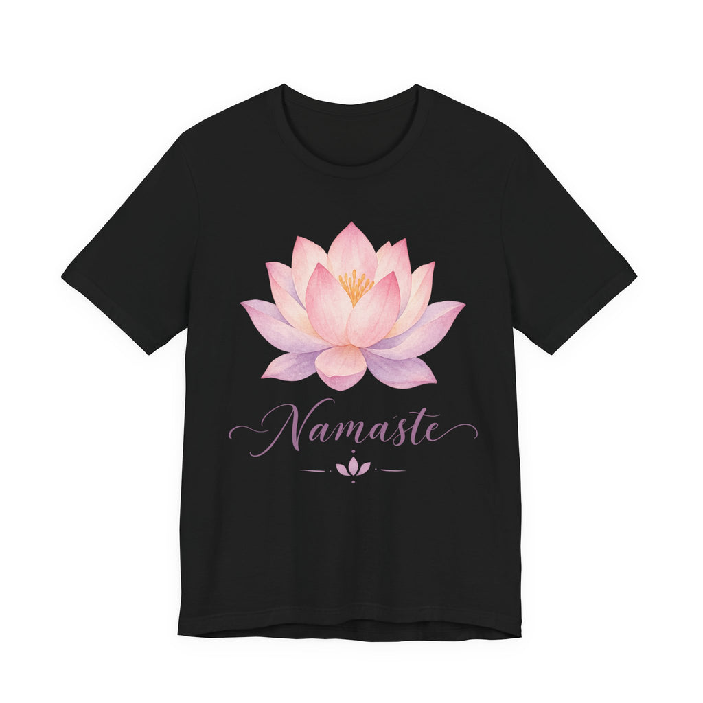 Namaste Watercolor Lotus T-Shirt | Yoga Meditation Tee | Spiritual Mindful Gift Shirt