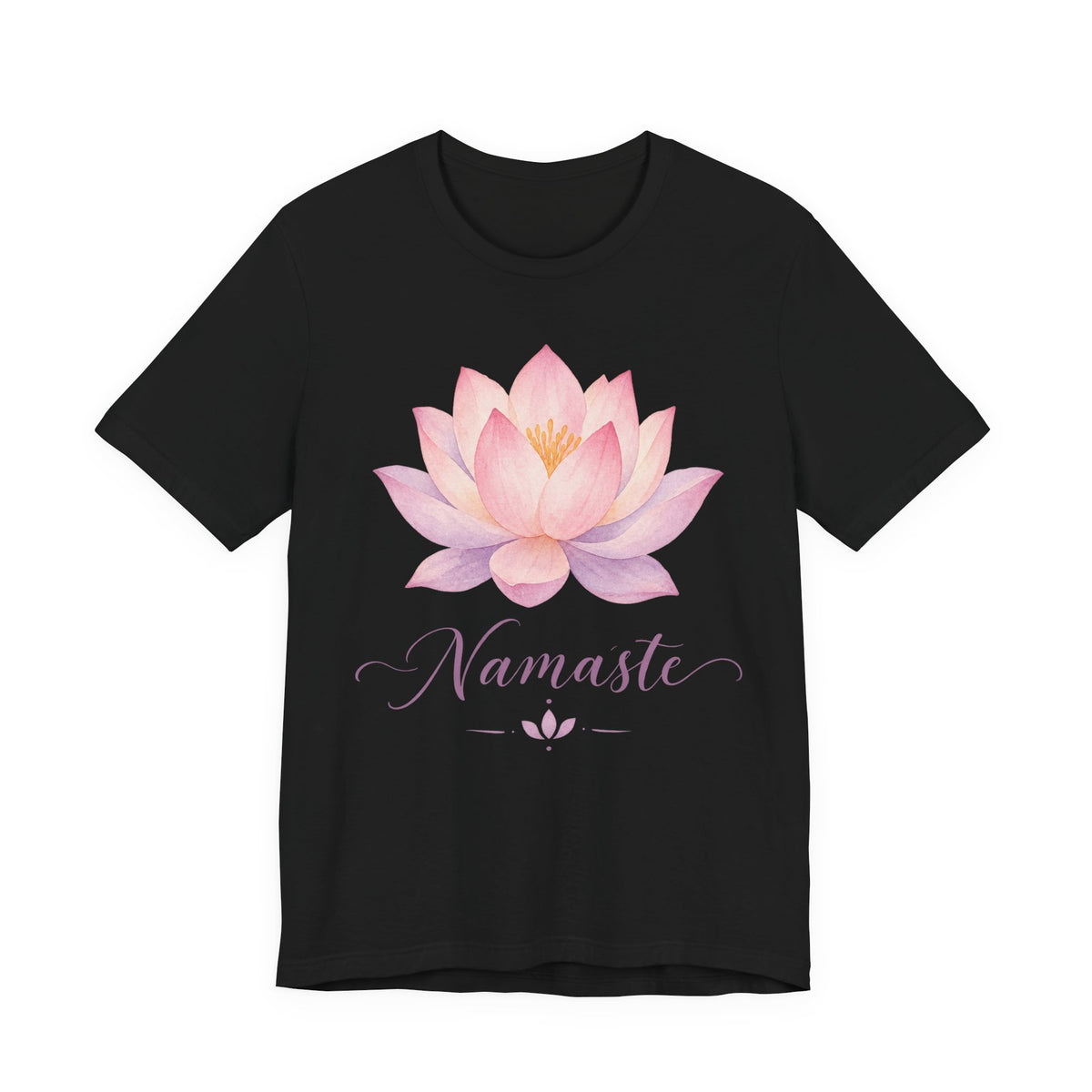 Namaste Watercolor Lotus T-Shirt | Yoga Meditation Tee | Spiritual Mindful Gift Shirt