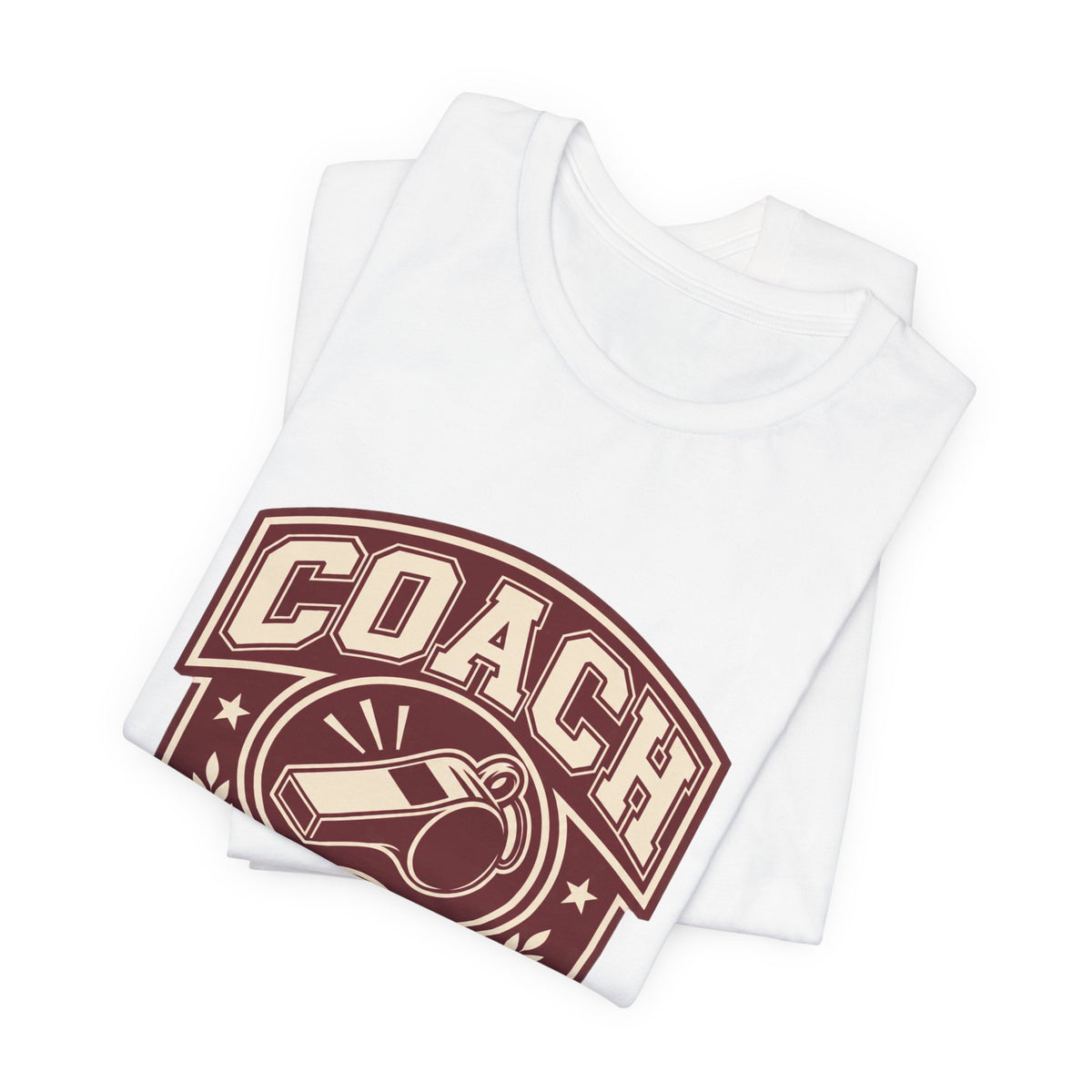 Basketball Coach T-Shirt | Whistle Varsity Badge Tee | Coach Appreciation Gift Shirt
