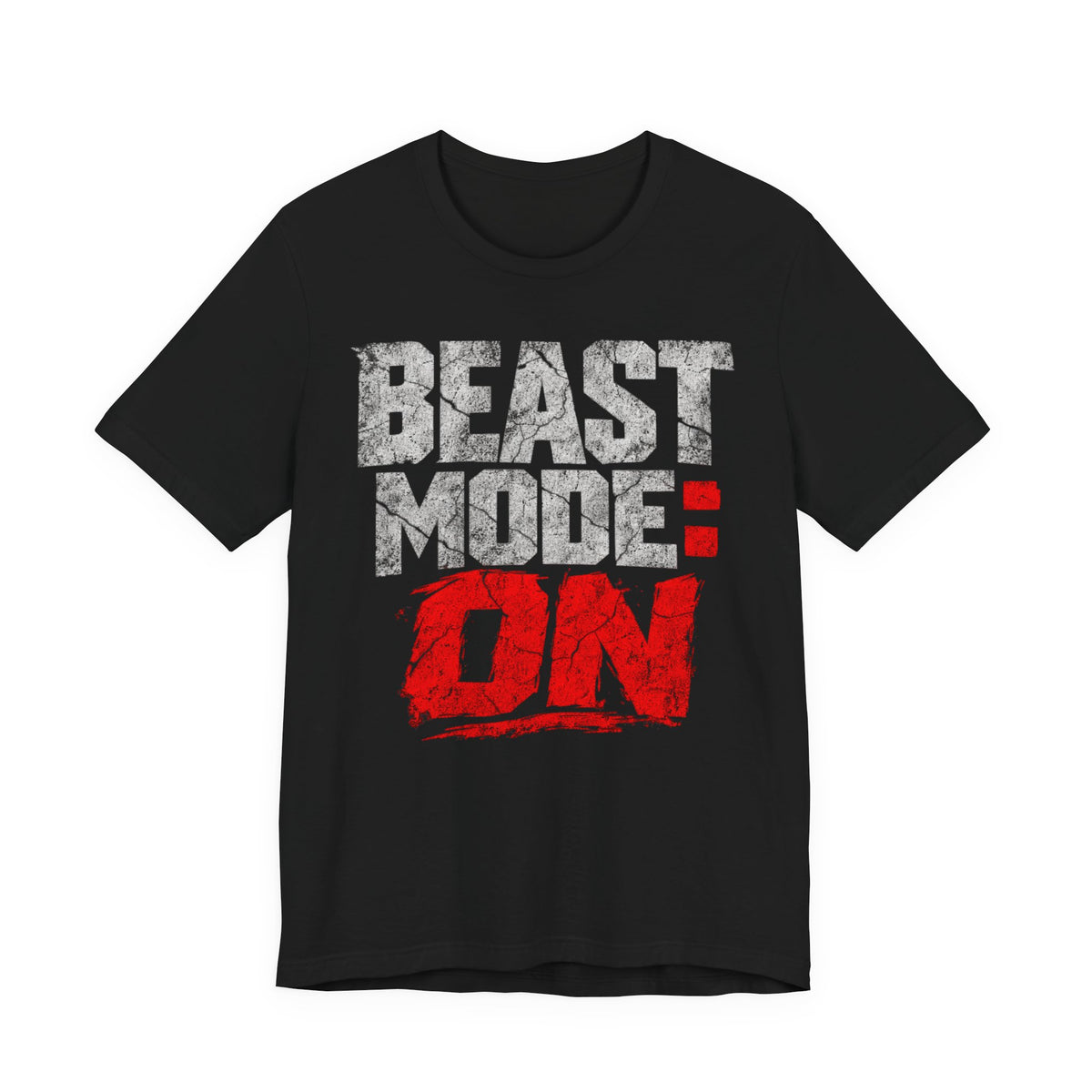 Beast Mode Gym Grunge T-Shirt | Workout Motivation Tee | Fitness Gym Gift Shirt