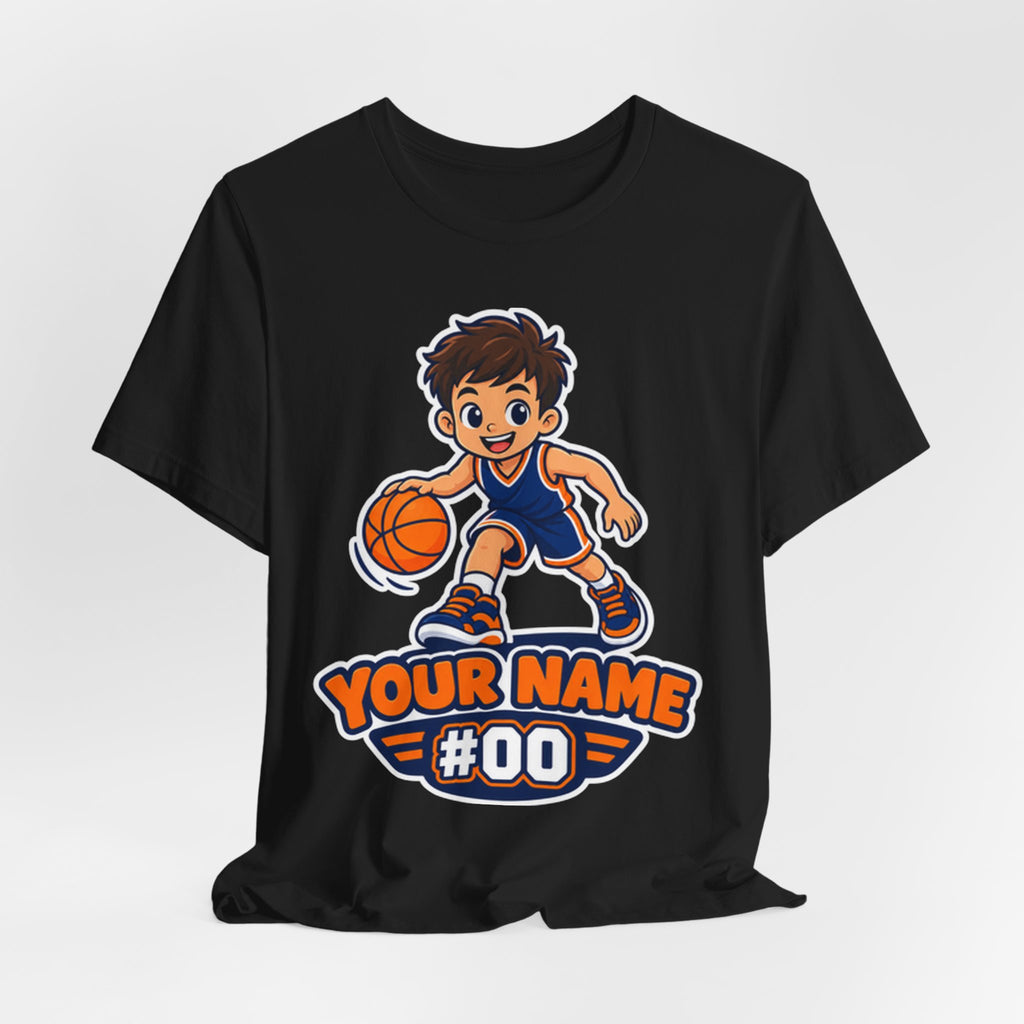 Personalized Basketball Kid T-Shirt | Custom Name Number Youth Tee | Custom Basketball Player Shirt | Personalized Basketball Gift Shirt