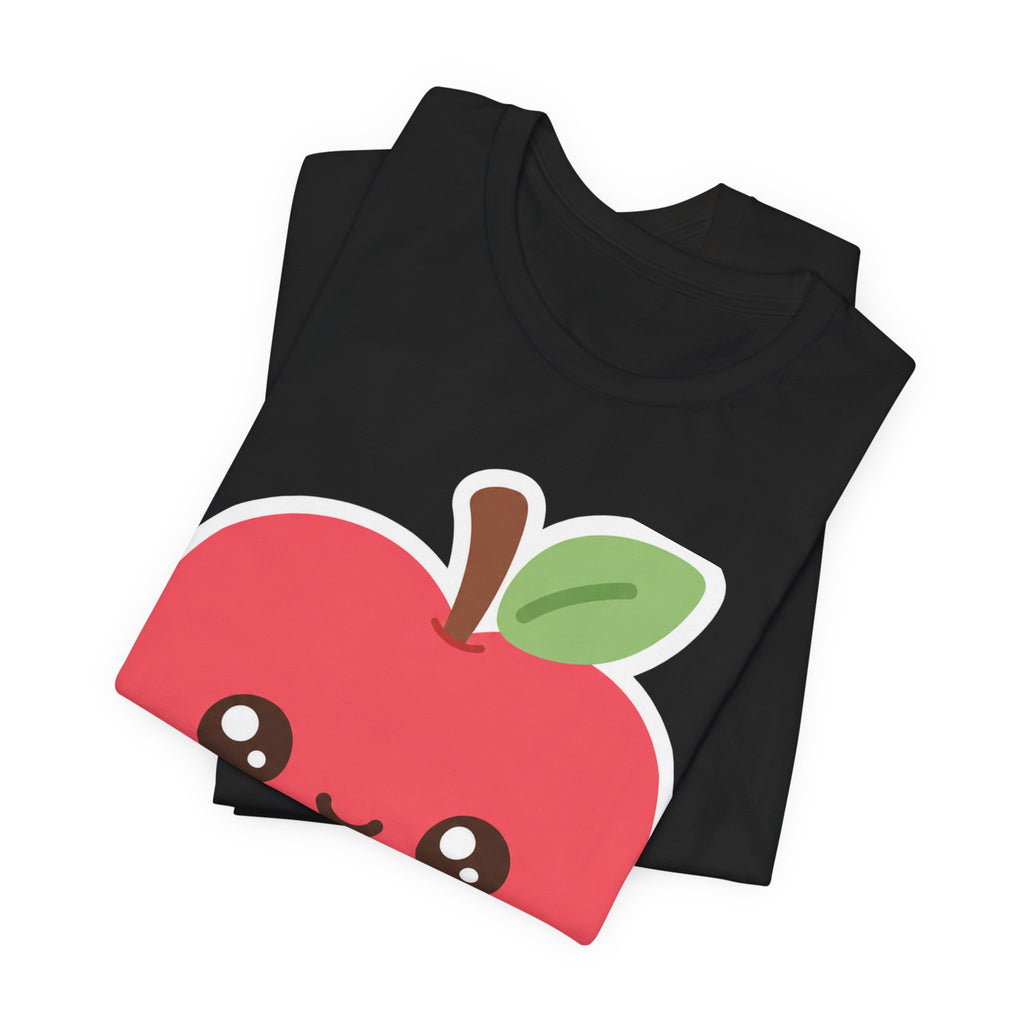 Kindergarten Teacher Kawaii Apple T-Shirt | Cute Preschool Teacher Shirt | Pre-K Teacher Gift Tee