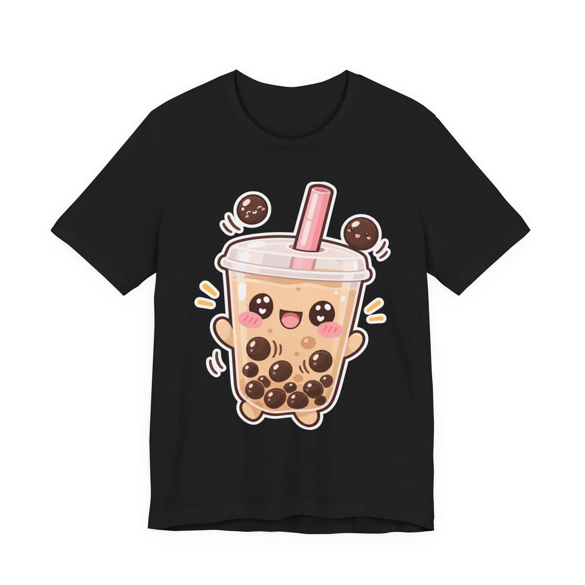 Kawaii Boba Tea T-Shirt | Cute Bubble Tea Character Tee | Kawaii Drink Lover Gift Shirt