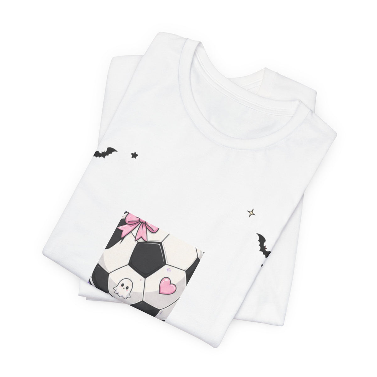 Eat Sleep Soccer Repeat Tee | Pastel Soccer Badge Shirt | Soccer Gift Tee | Cute Soccer Ball Design