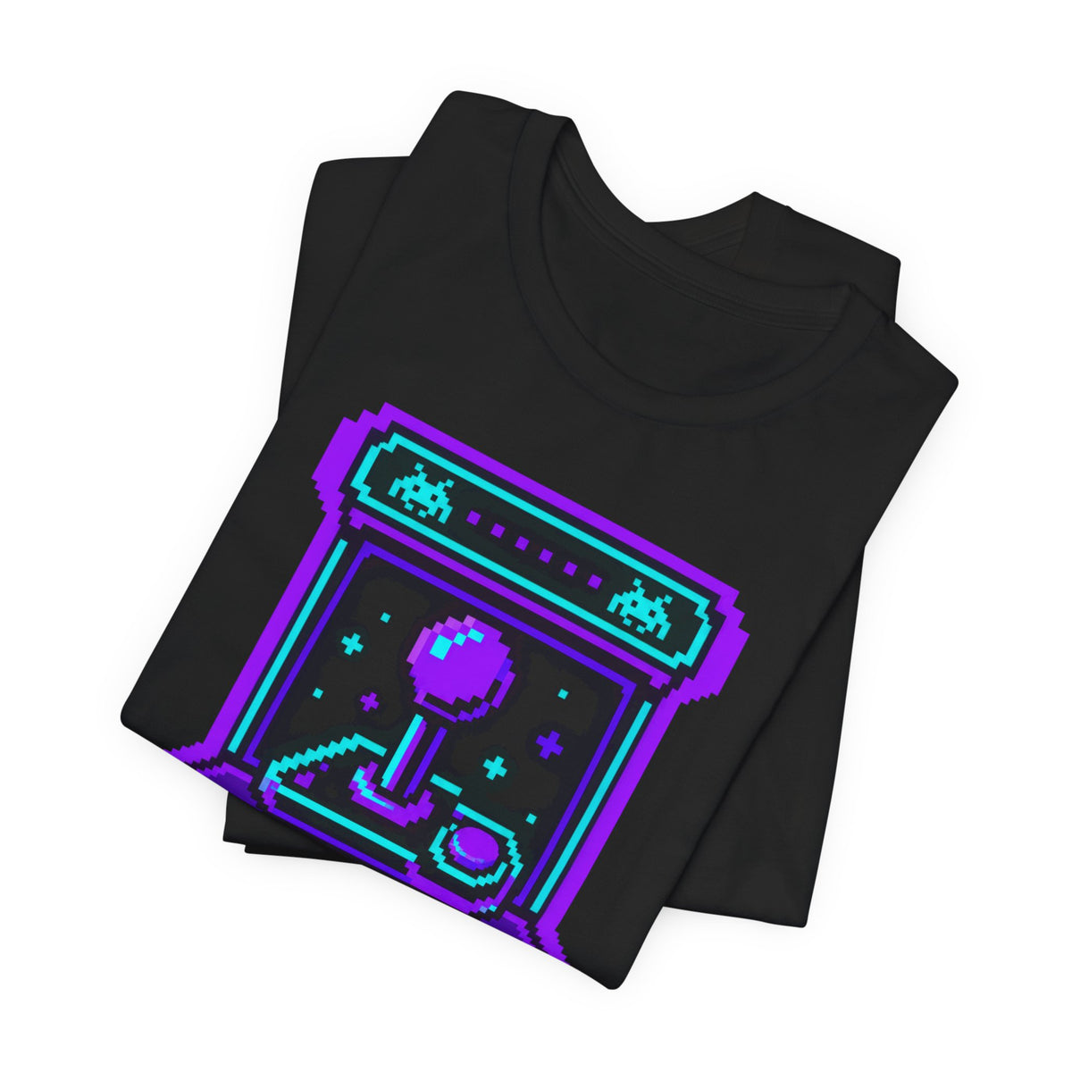 Retro Arcade Gamer Badge T-Shirt | 8-Bit Pixel Gaming Tee | Retro Gamer Gift Shirt