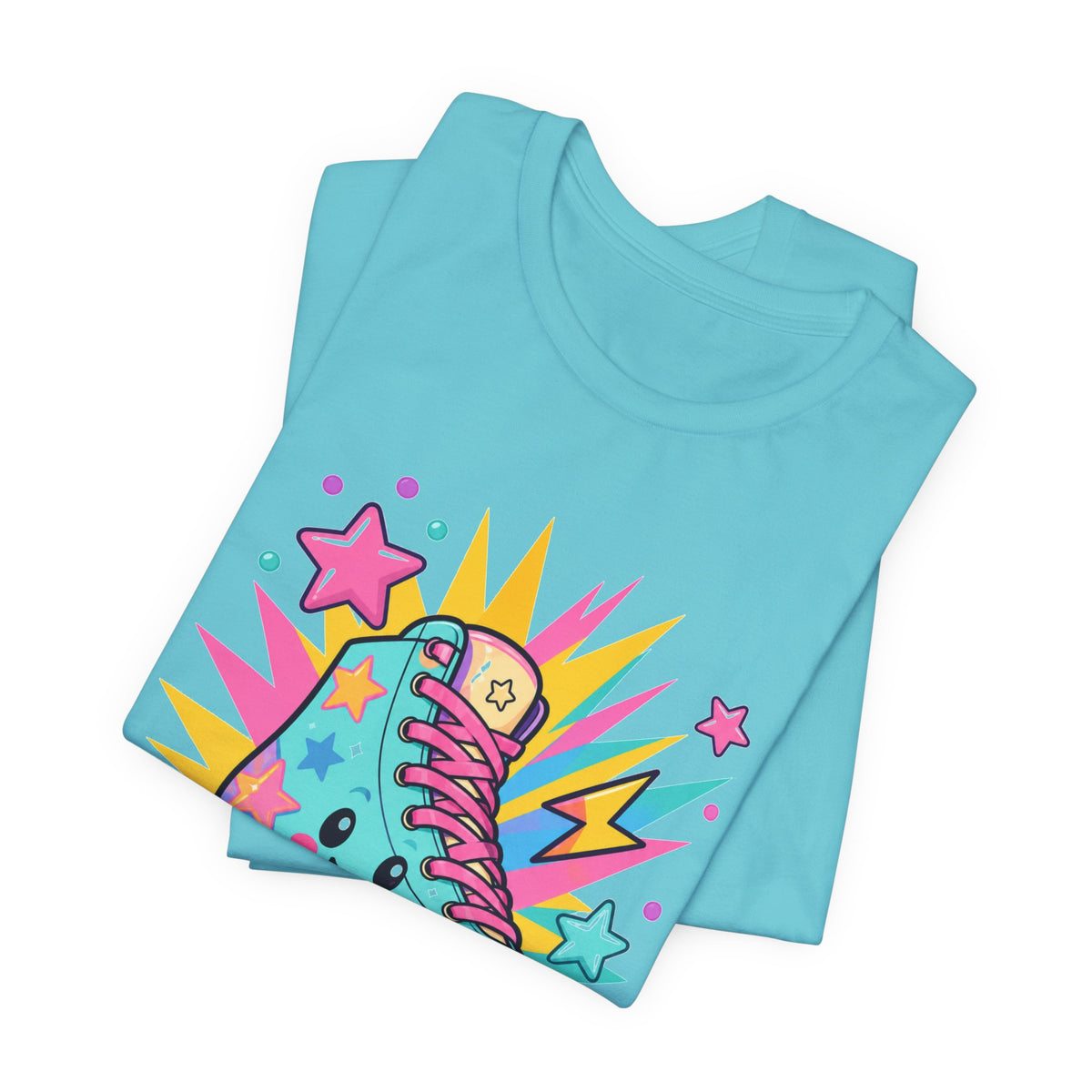Colorful Roller Skate Retro Tee