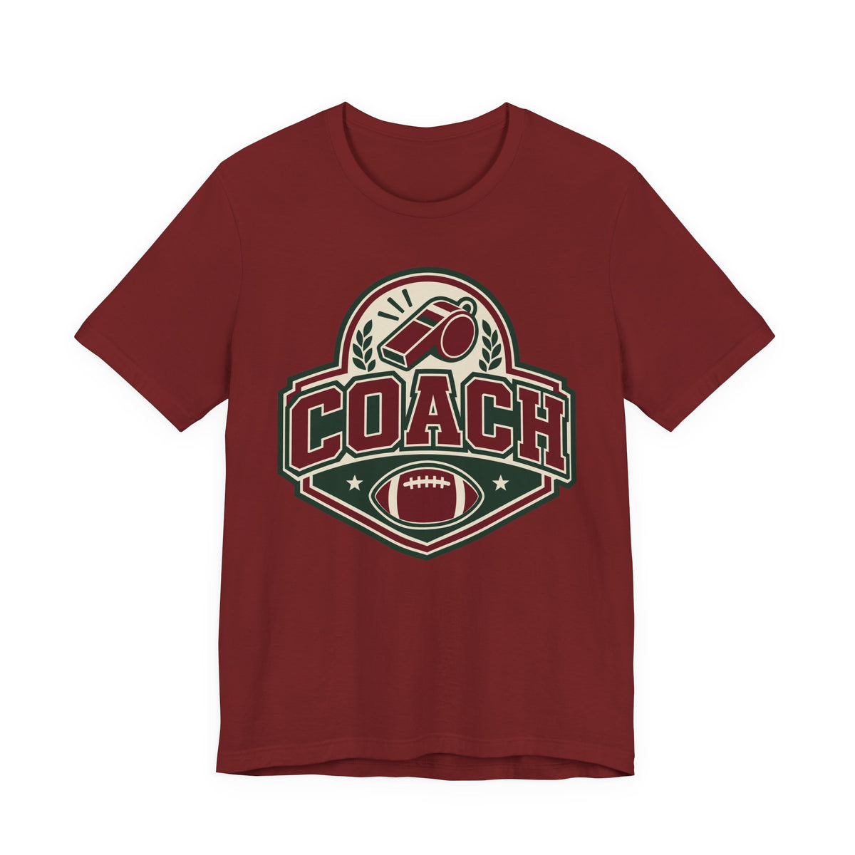 Football Coach Badge Tee | Whistle Varsity Coach Shirt | Coach Appreciation Shirt | Football Coach Gift Tee
