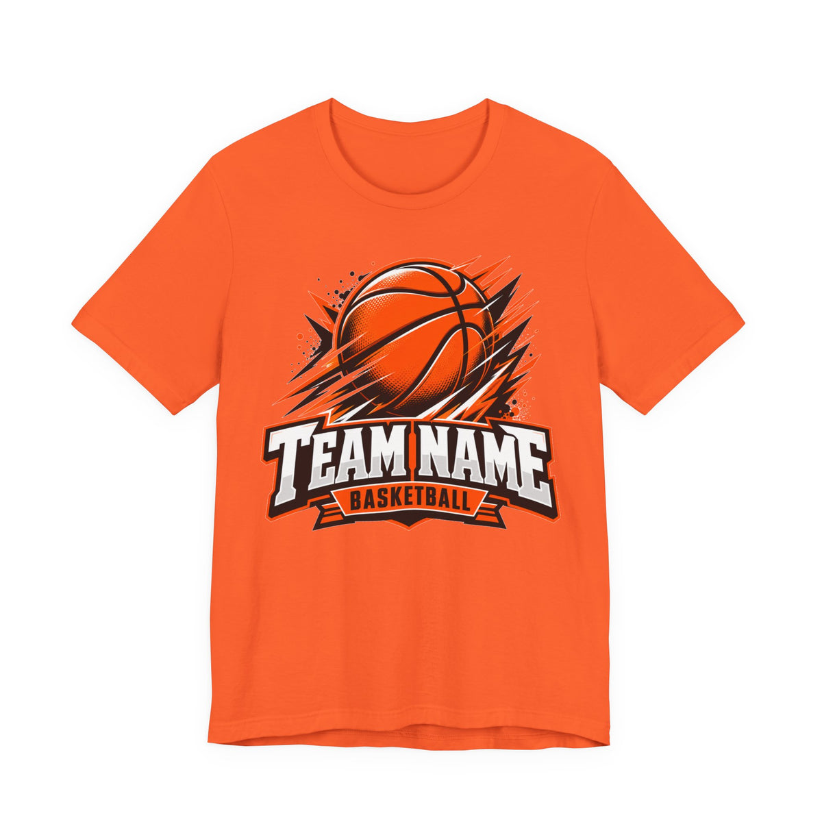 Custom Team Name Basketball Tee | Personalized Bold Team Logo Shirt | Custom Basketball Team Gift | Comic Style Team Logo Design