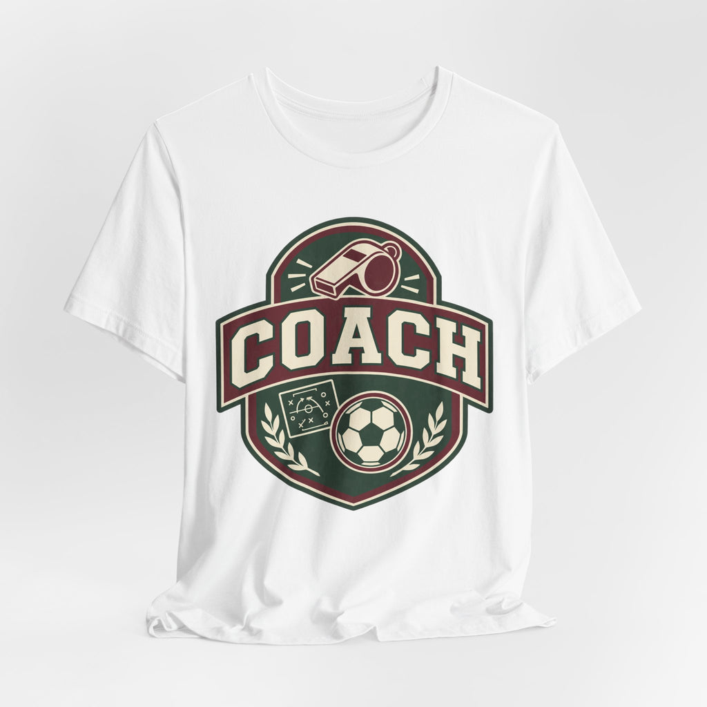 Soccer Coach Tee | Coach Whistle Tactics Badge Design | Soccer Coach Shirt | Coach Appreciation Gift | Soccer Coach Gift | Team Coach Badge Design