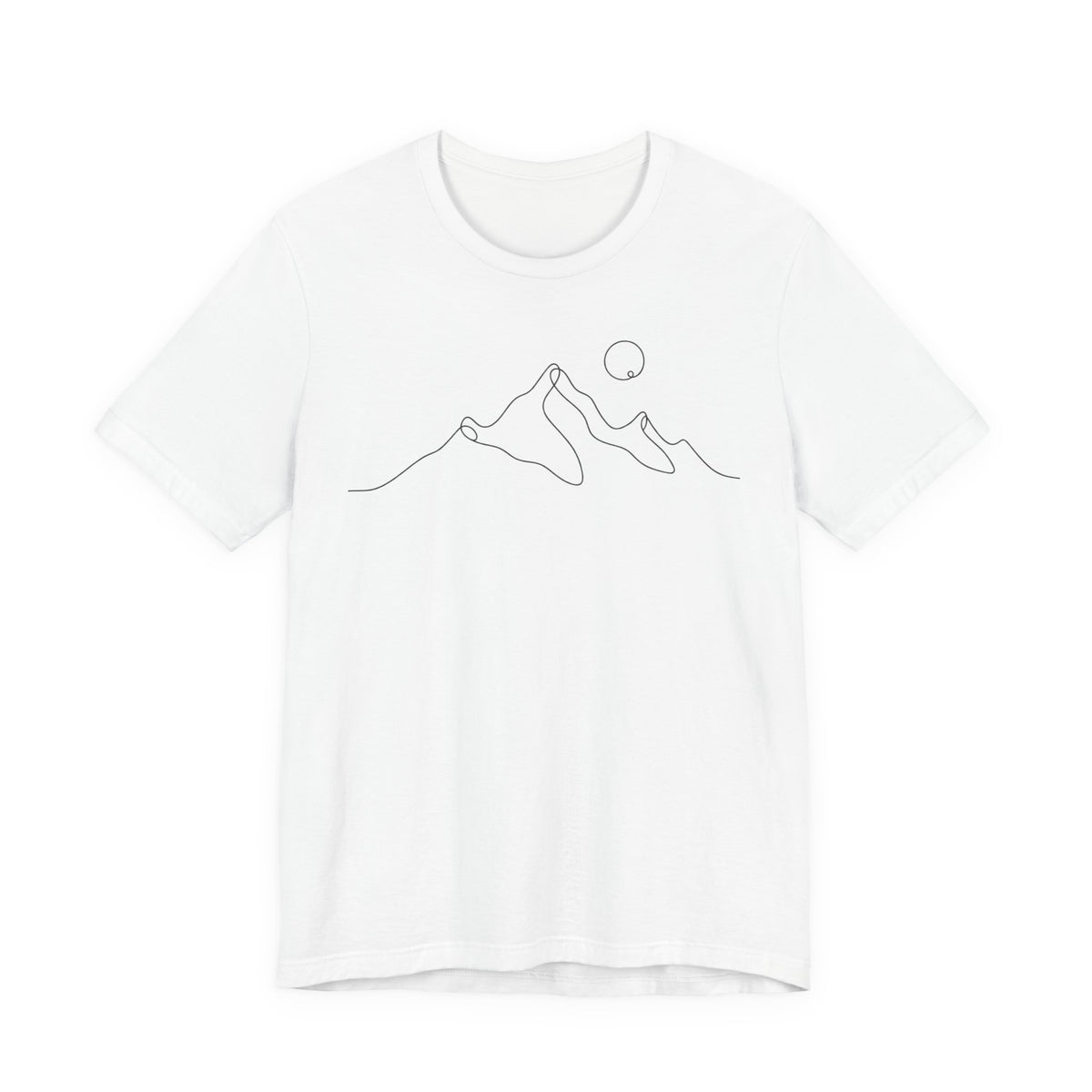 Wanderlust Mountain Line Art T-Shirt | Minimalist Hiking Tee | Adventure Travel Gift Shirt