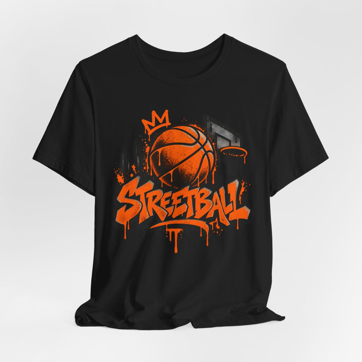 Streetball Graffiti T-Shirt | Urban Basketball Tee for Kids | Basketball Streetwear Shirt | Basketball Graffiti Gift Shirt
