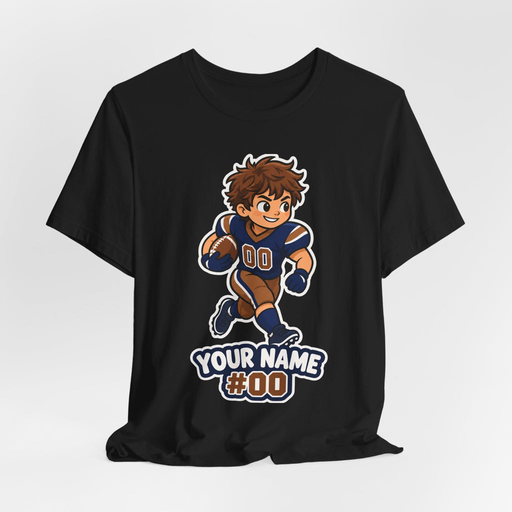 Custom Football Kid Tee | Personalized Youth Football Name Number Design | Custom Football Player Shirt | Personalized Football Gift | Custom Football Kid Gift | Youth Football Name Design