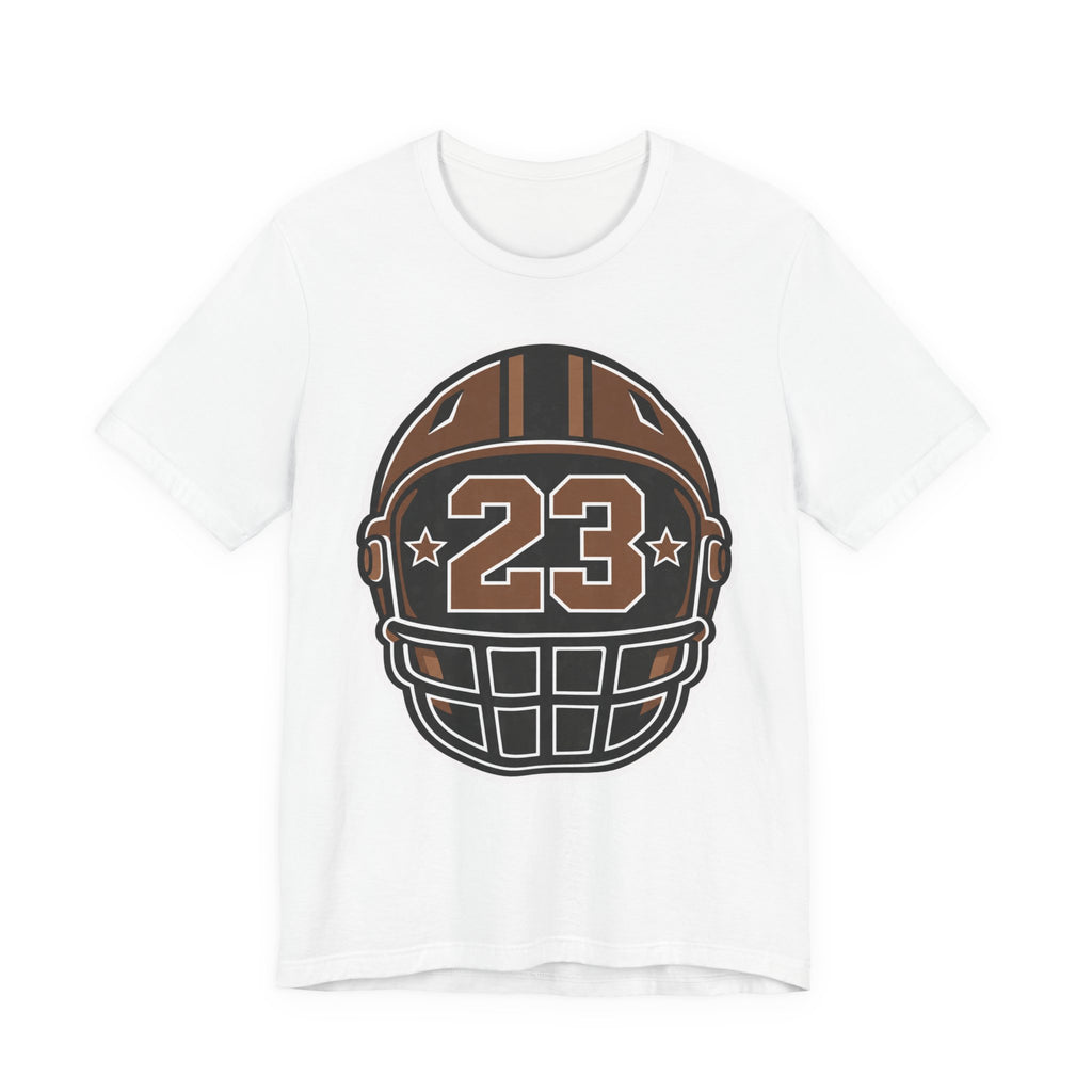 Football Number 23 Tee | Lucky Jersey Number Helmet Shirt | Football Player Number Shirt | Football Number Gift Tee