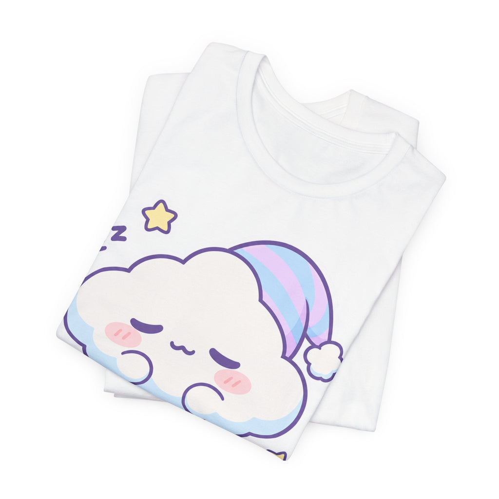 No Thoughts Just Vibes T-Shirt | Kawaii Cute Cloud Tee | Relaxed TikTok Trend Gift Shirt