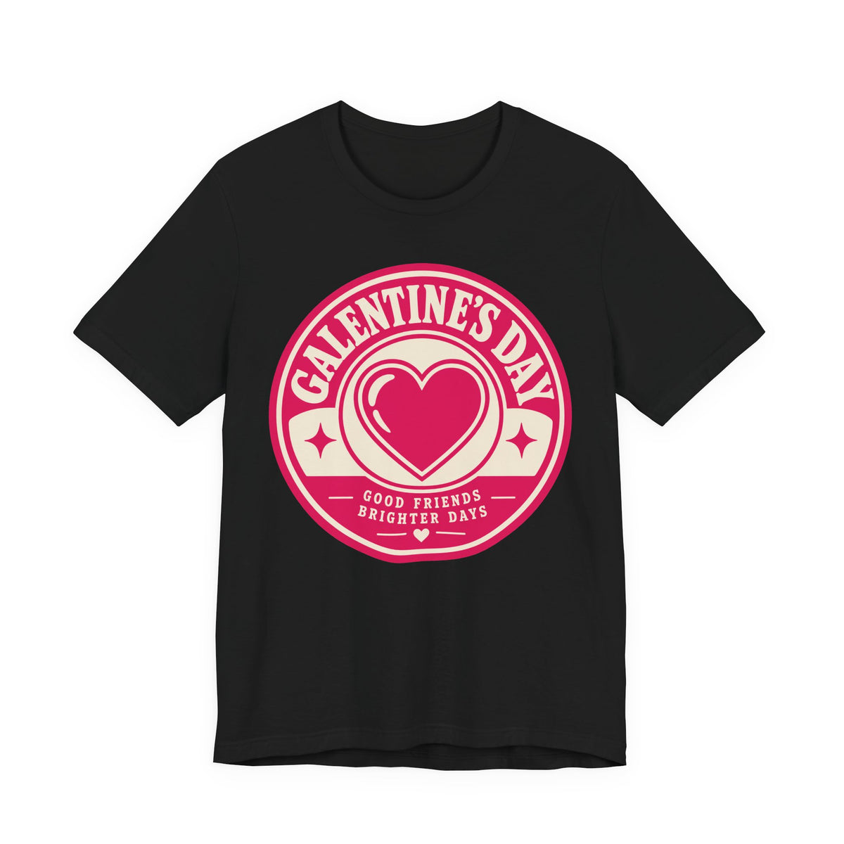 Galentine's Day T-Shirt | Retro Badge Friendship Tee | Valentine Friends Gift Shirt