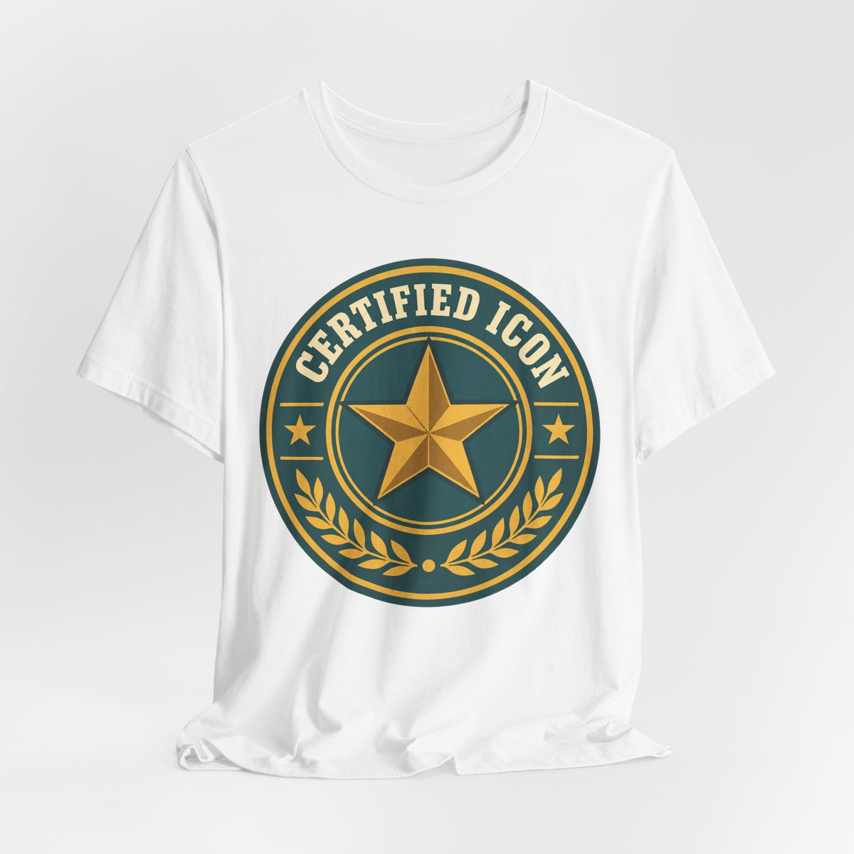Certified Icon T-Shirt | Retro Badge Viral Tee | Confident Trend Gift Shirt