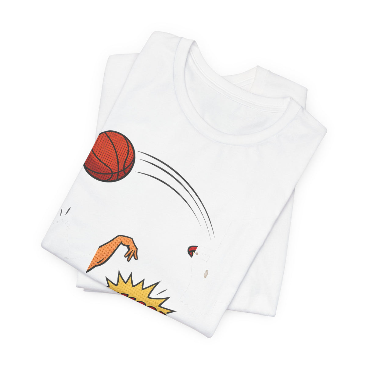 Funny Basketball T-Shirt | Airball Comic Halftone Tee | Basketball Humor Shirt | Funny Hoops Gift Shirt | Comic Basketball Tee