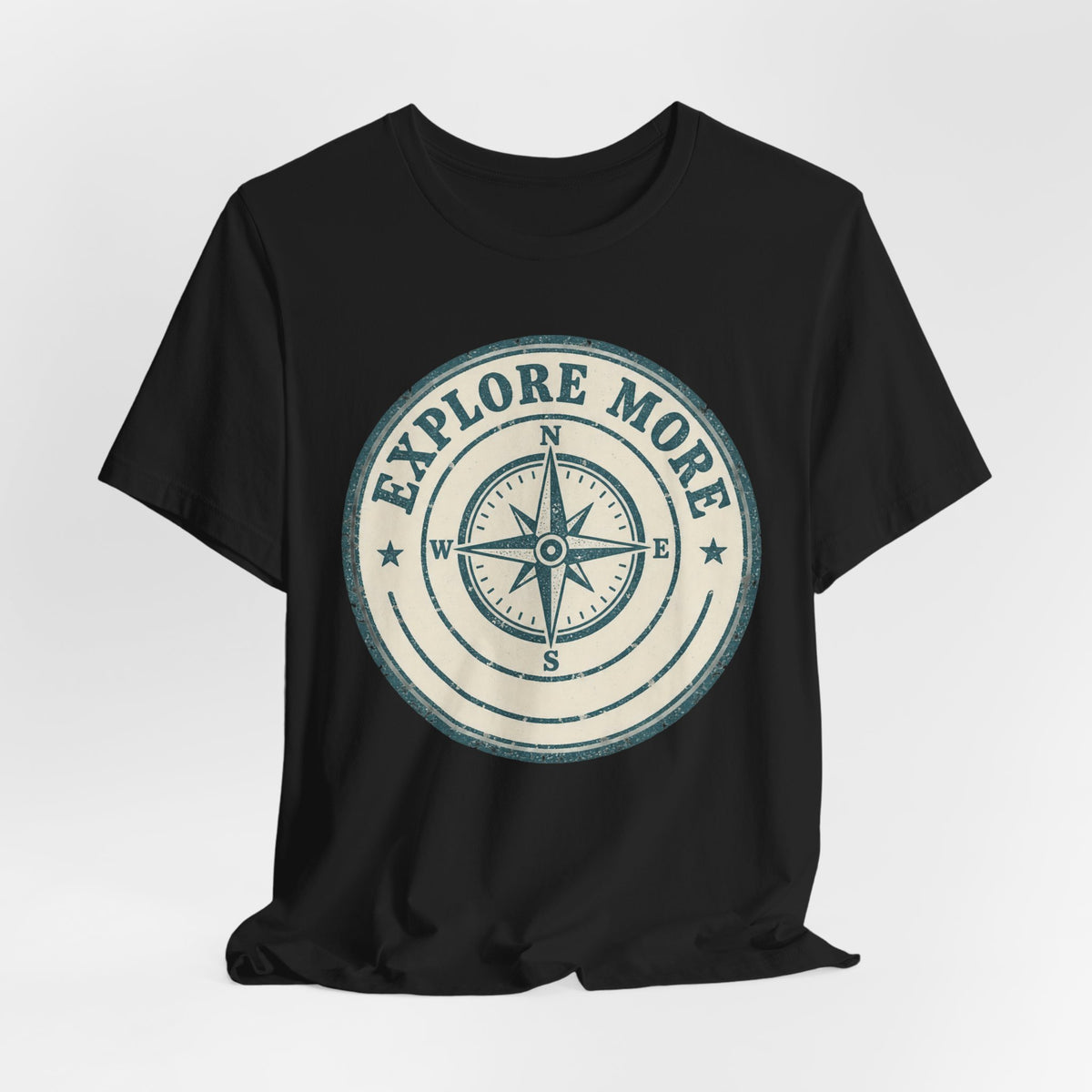 Retro Travel Stamp Badge T-Shirt | Vintage Passport Explorer Tee | Wanderlust Gift Shirt