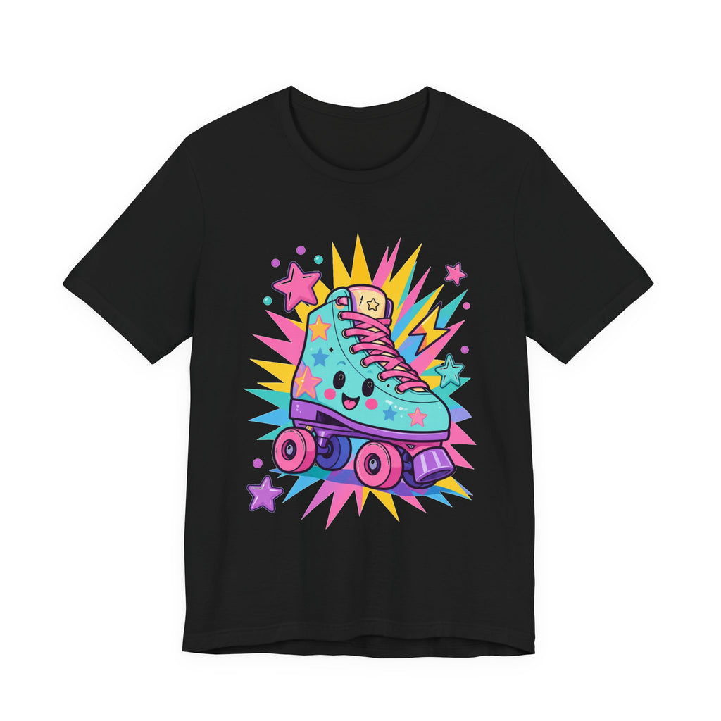 Colorful Roller Skate Retro Tee