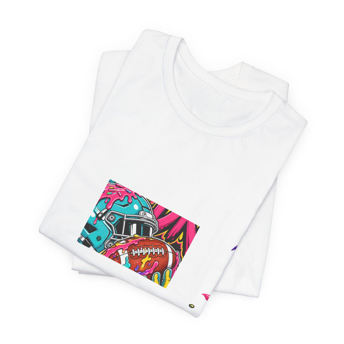 Respect The Drip Graffiti Tee | Bold Football Paint Drip Shirt | Football Graphic Gift | Street Football Tee