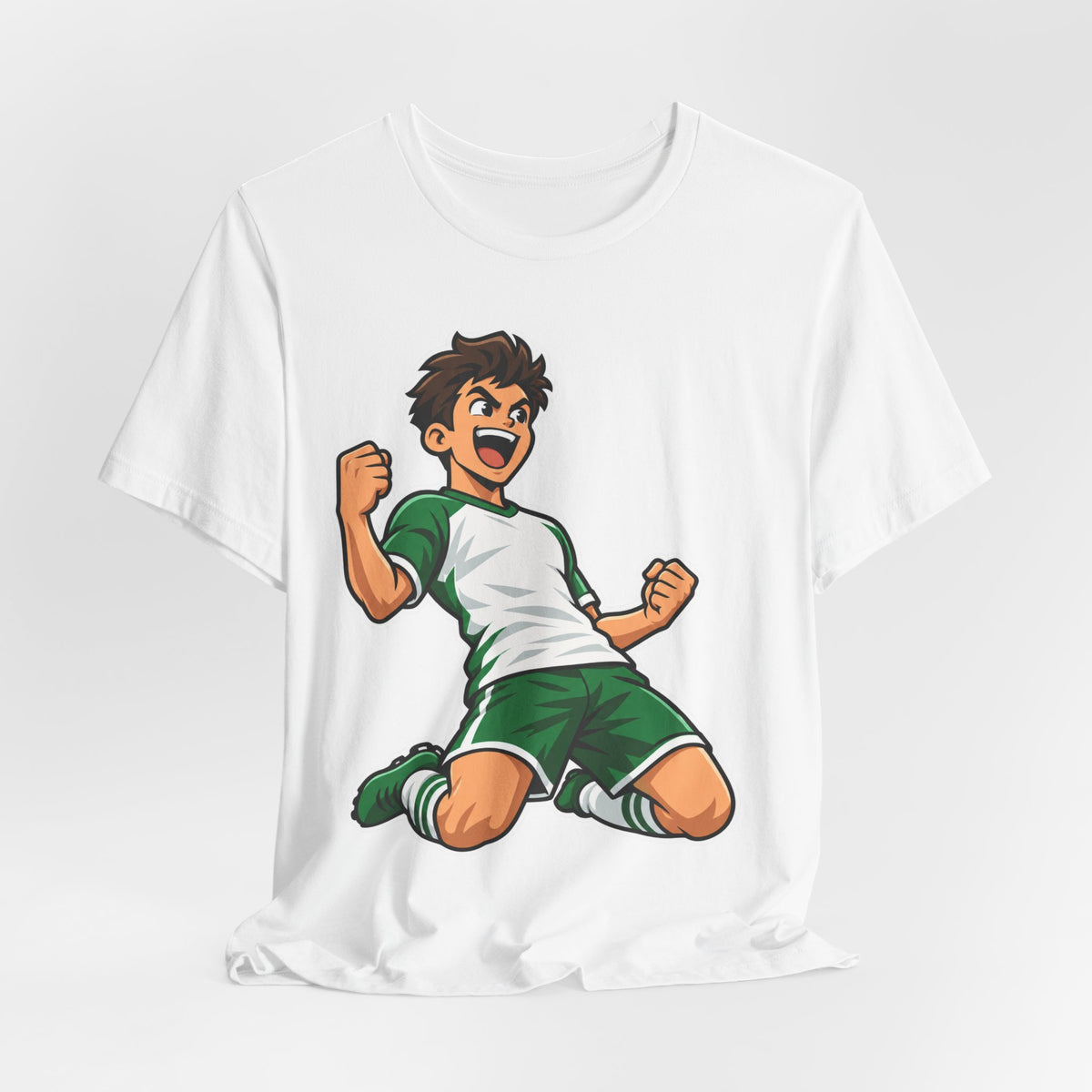 Soccer Cartoon Mascot Tee | Goal Celebration Kids Design | Funny Soccer Player Shirt | Soccer Mascot Gift | Youth Soccer Gift | Soccer Team Kids Design