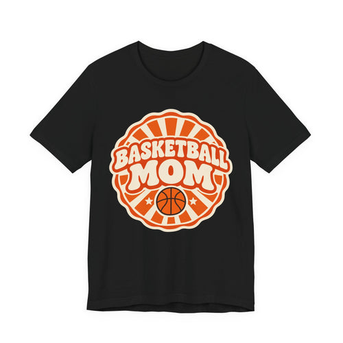 Basketball Mom T-Shirt | Retro Sunburst Game Day Tee | Basketball Mom Gift Shirt