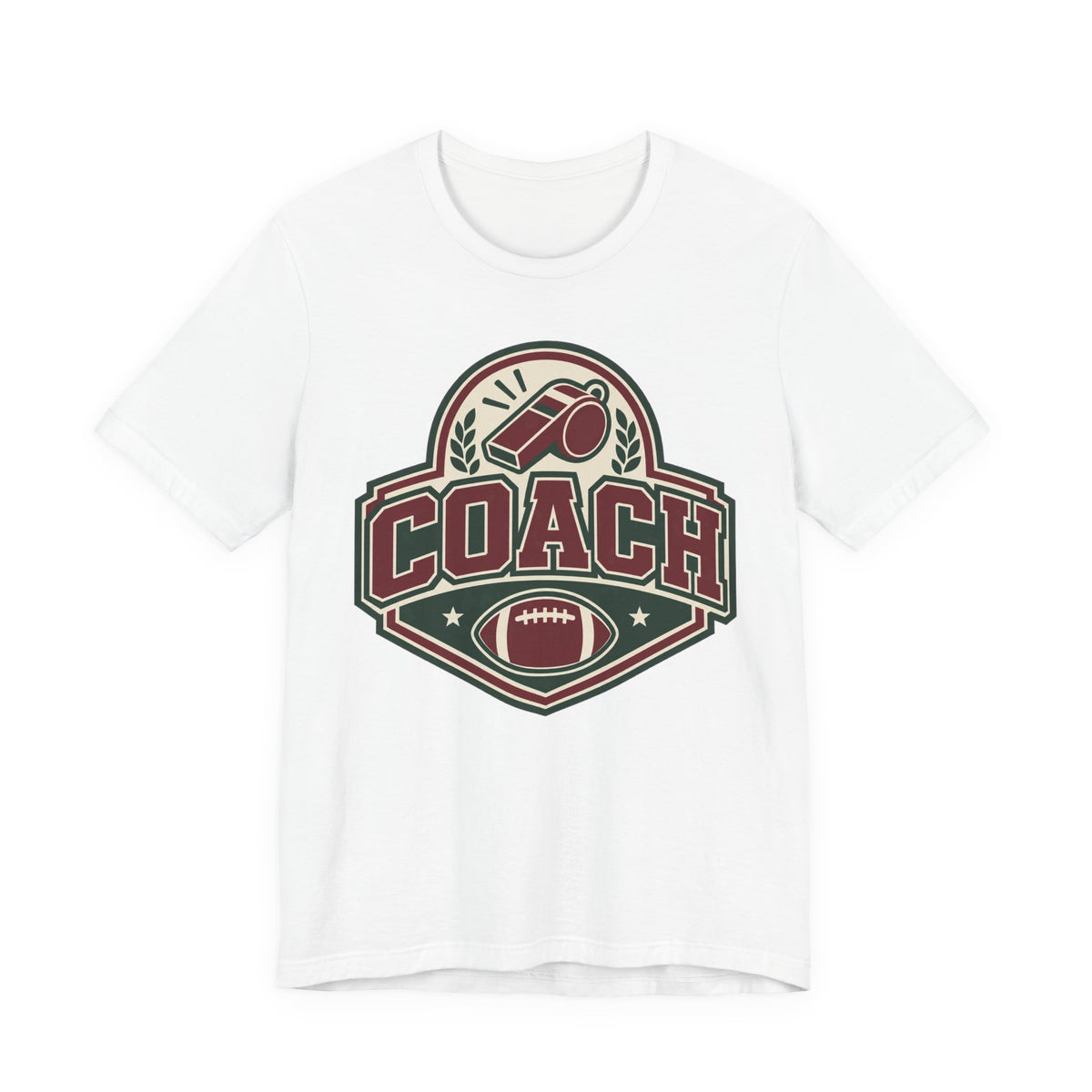 Football Coach Badge Tee | Whistle Varsity Coach Shirt | Coach Appreciation Shirt | Football Coach Gift Tee