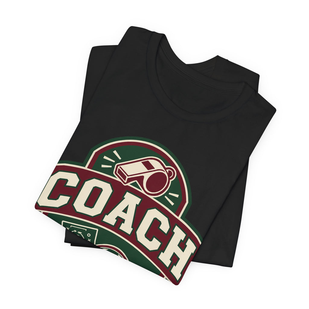 Soccer Coach Tee | Coach Whistle Tactics Badge Design | Soccer Coach Shirt | Coach Appreciation Gift | Soccer Coach Gift | Team Coach Badge Design