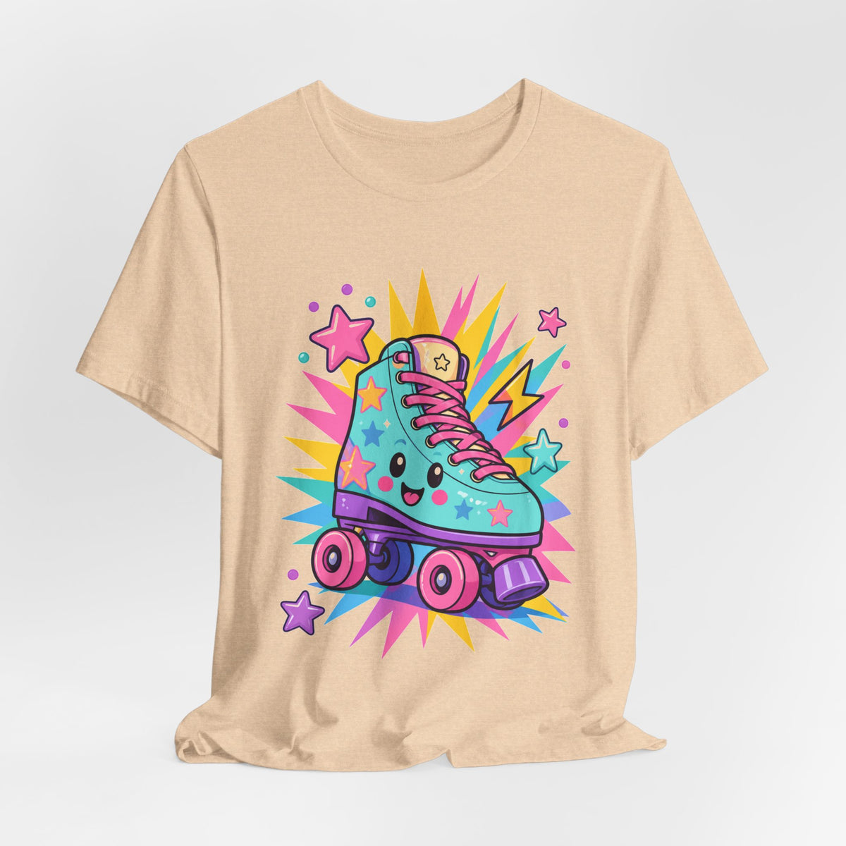Colorful Roller Skate Retro Tee