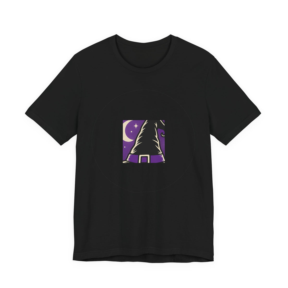 Retro Witch Hat T-Shirt | Halloween Trick or Treat Badge Tee | Witchy Gift Shirt