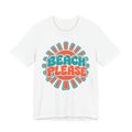 Beach Please T-Shirt | Retro Sunburst Summer Tee | Fun Beach Gift Shirt