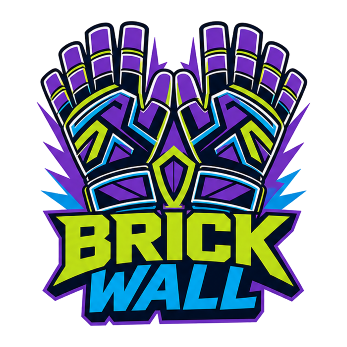 [Digital Download] Brick Wall Goalkeeper Neon Tee SVG PNG EPS Cricut Silhouette Sublimation Design