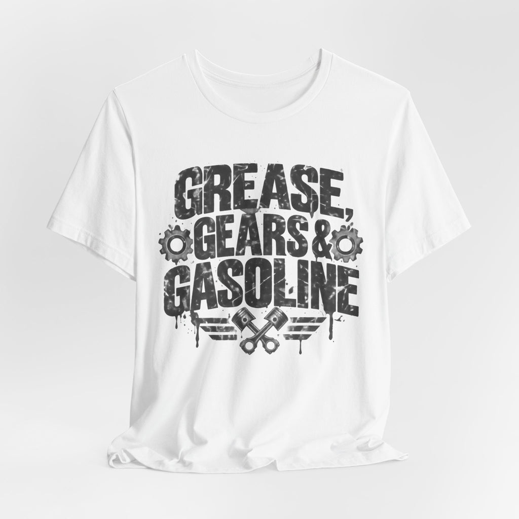 Car Guy Grunge Distressed T-Shirt | Garage Mechanic Gift Tee | Grease Gears Gasoline Shirt