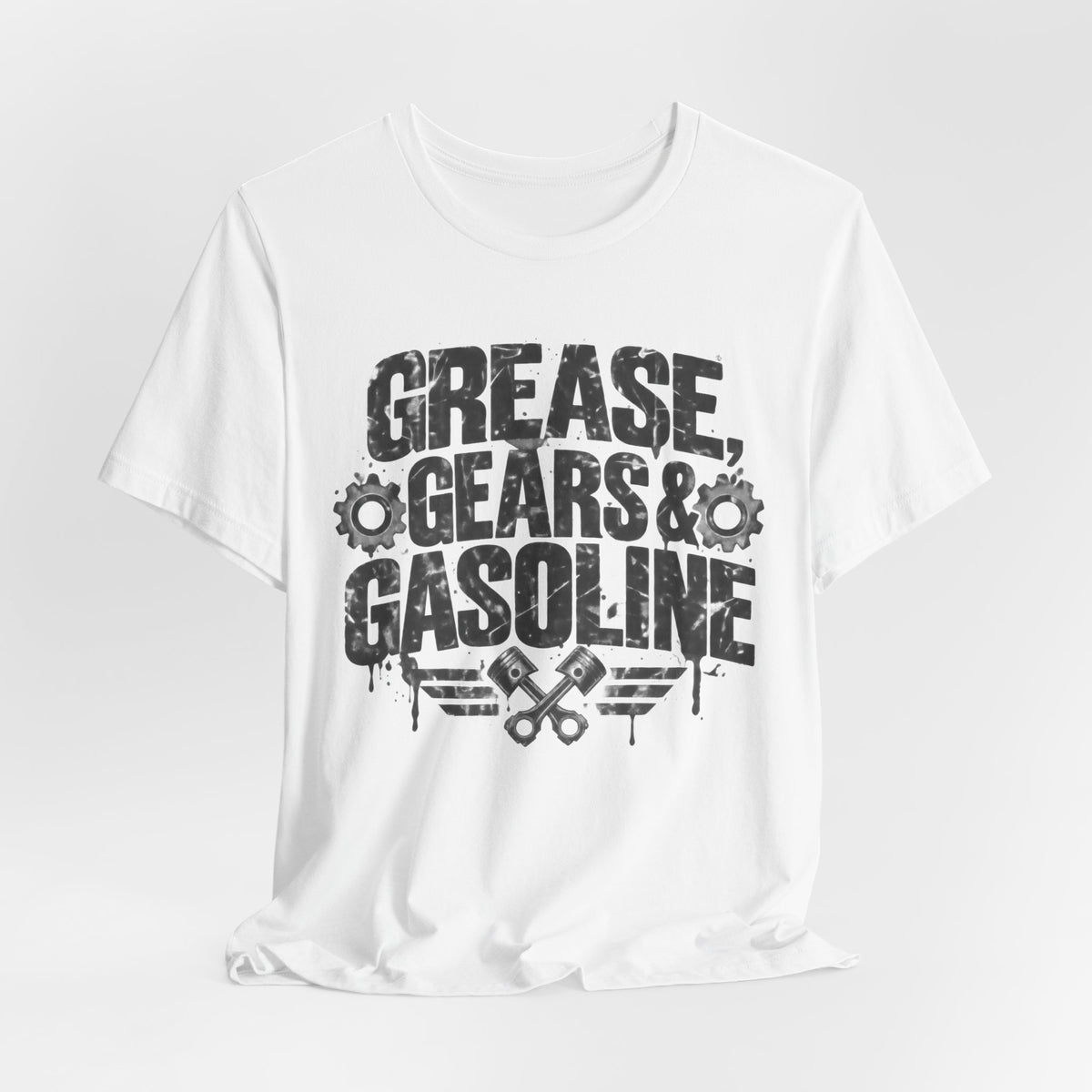 Car Guy Grunge Distressed T-Shirt | Garage Mechanic Gift Tee | Grease Gears Gasoline Shirt