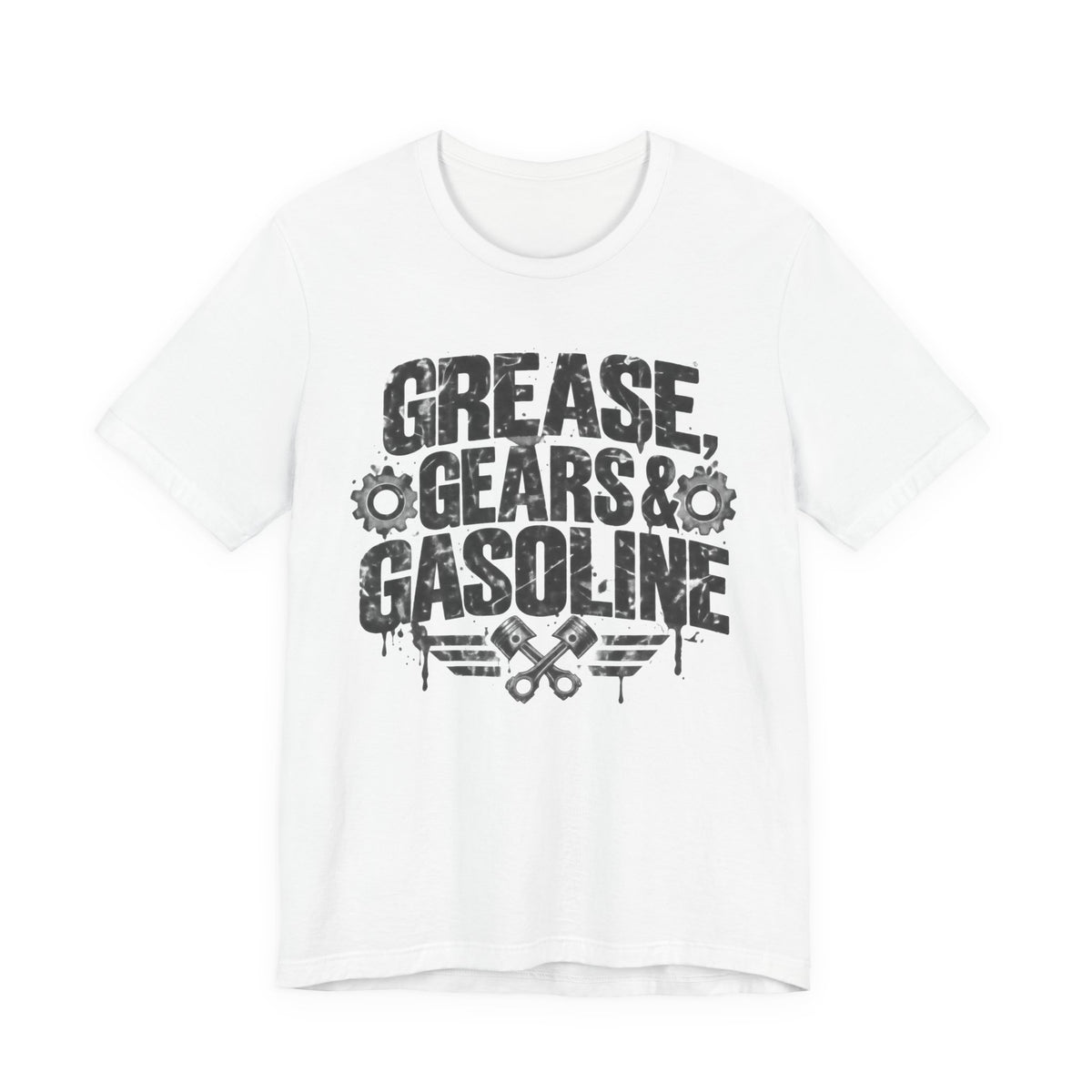 Car Guy Grunge Distressed T-Shirt | Garage Mechanic Gift Tee | Grease Gears Gasoline Shirt