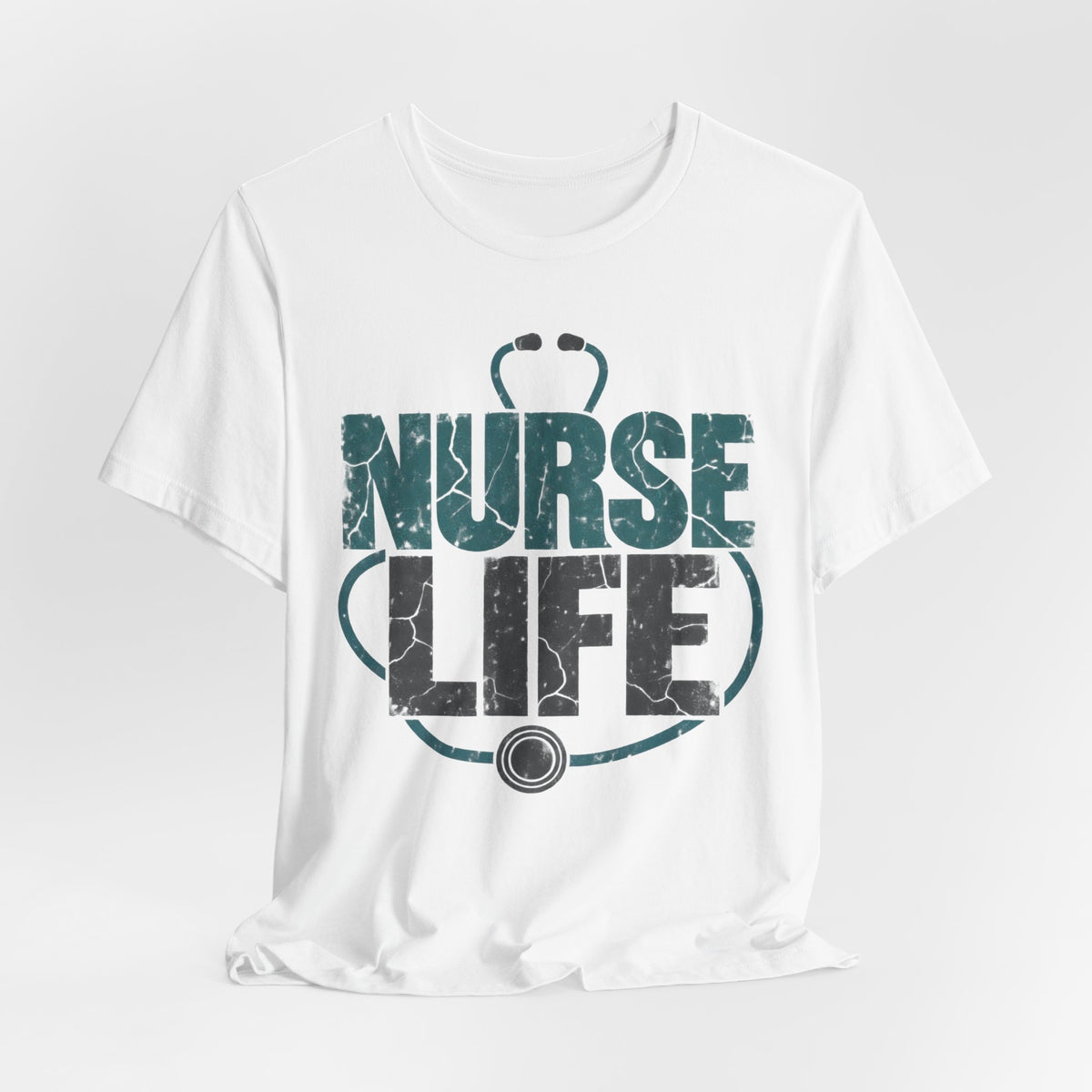 Nurse Life Distressed T-Shirt | RN Grunge Nurse Shirt | Nurse Gift Tee | Nursing School Grad Gift
