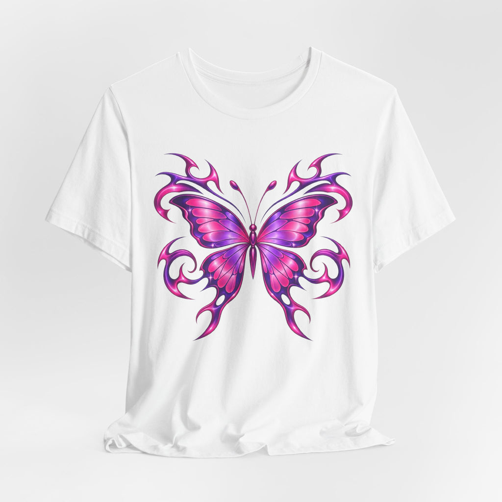 Y2K Butterfly Flame Tee | Y2K Tribal Butterfly Shirt | 2000s Aesthetic Streetwear Shirt | Y2K Gift Tee