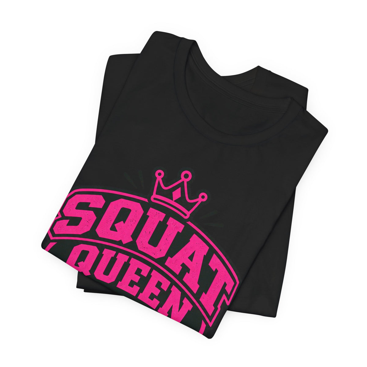 Squat Queen Retro Badge T-Shirt | Gym Girl Weightlifting Tee | Fitness Queen Gift Shirt