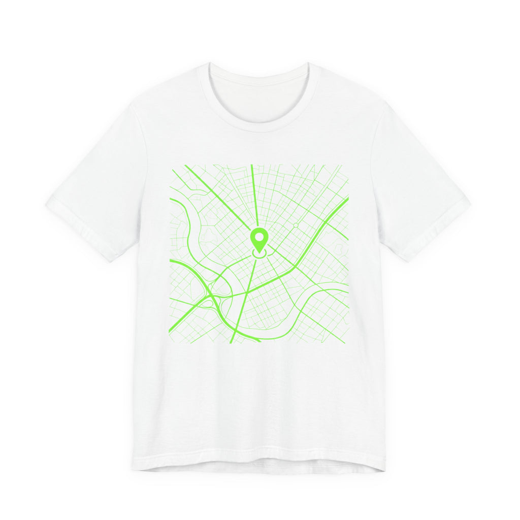 Urban City Map Tee | Streetwear Location Pin Shirt | City Map Streetwear Shirt | Urban Cartography Gift Tee