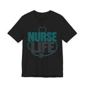 Nurse Life Distressed T-Shirt | RN Grunge Nurse Shirt | Nurse Gift Tee | Nursing School Grad Gift