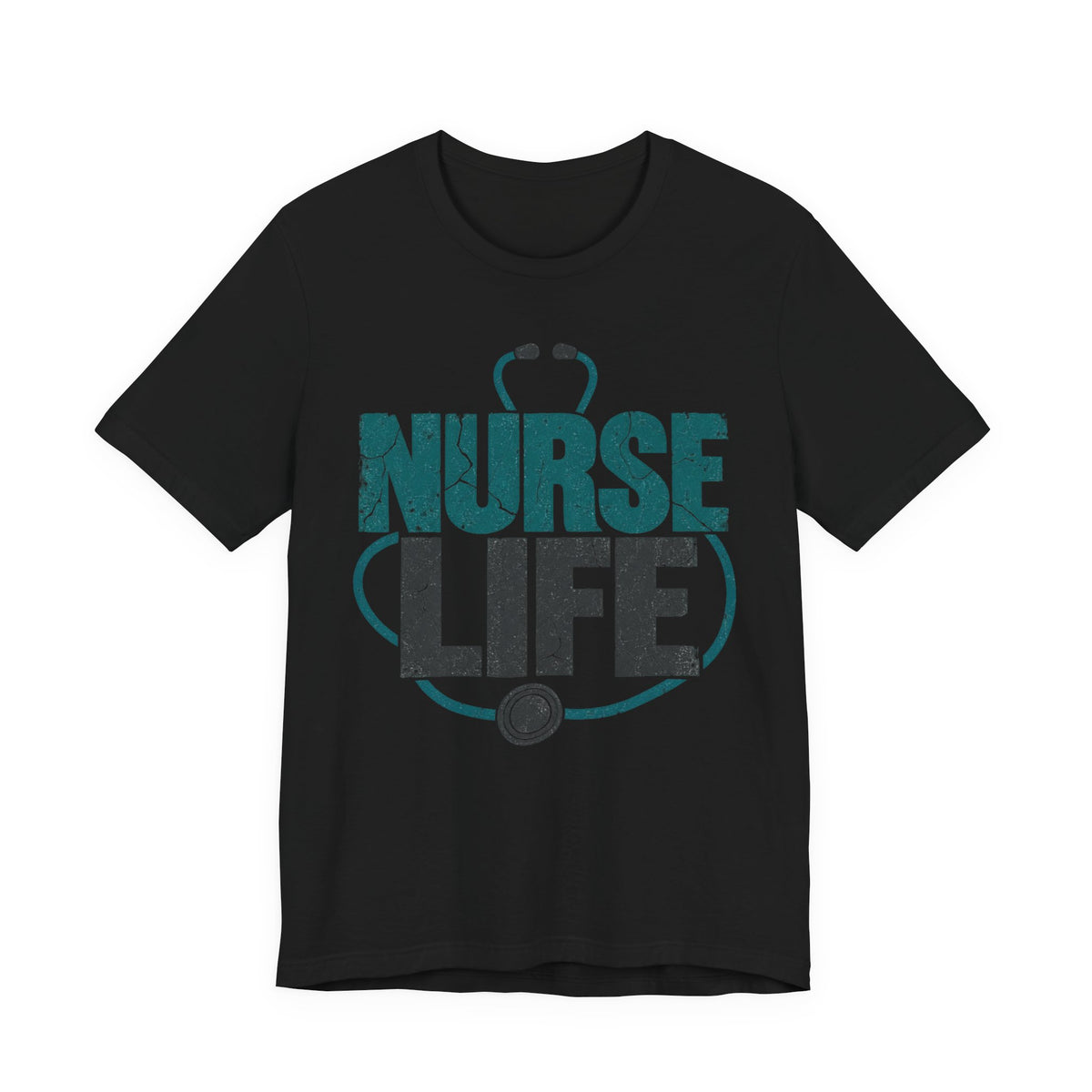 Nurse Life Distressed T-Shirt | RN Grunge Nurse Shirt | Nurse Gift Tee | Nursing School Grad Gift