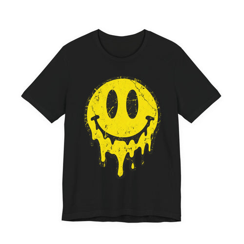 Acid Smiley T-Shirt | Vintage 90s Rave Design | Retro Acid House Tee | Streetwear Gift Shirt