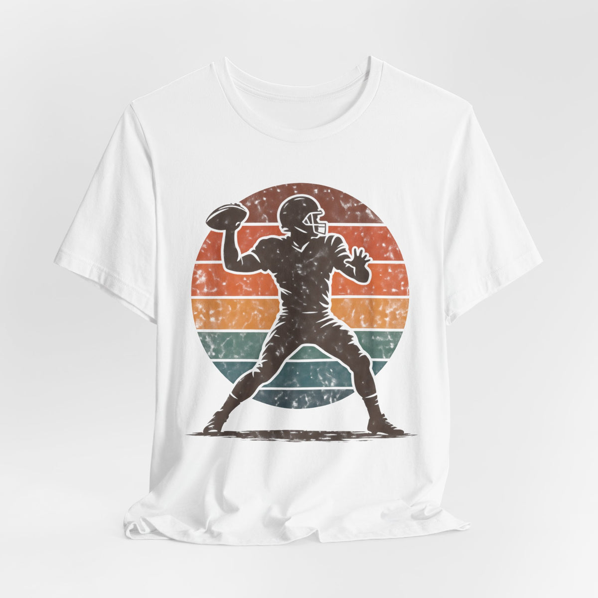 Retro Football Quarterback T-Shirt | Vintage 90s Football Tee | Old School Gridiron Shirt | Football Throwback Gift Shirt