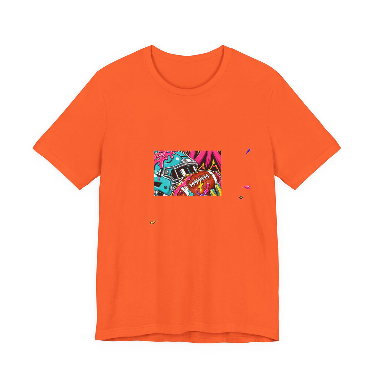 Respect The Drip Graffiti Tee | Bold Football Paint Drip Shirt | Football Graphic Gift | Street Football Tee