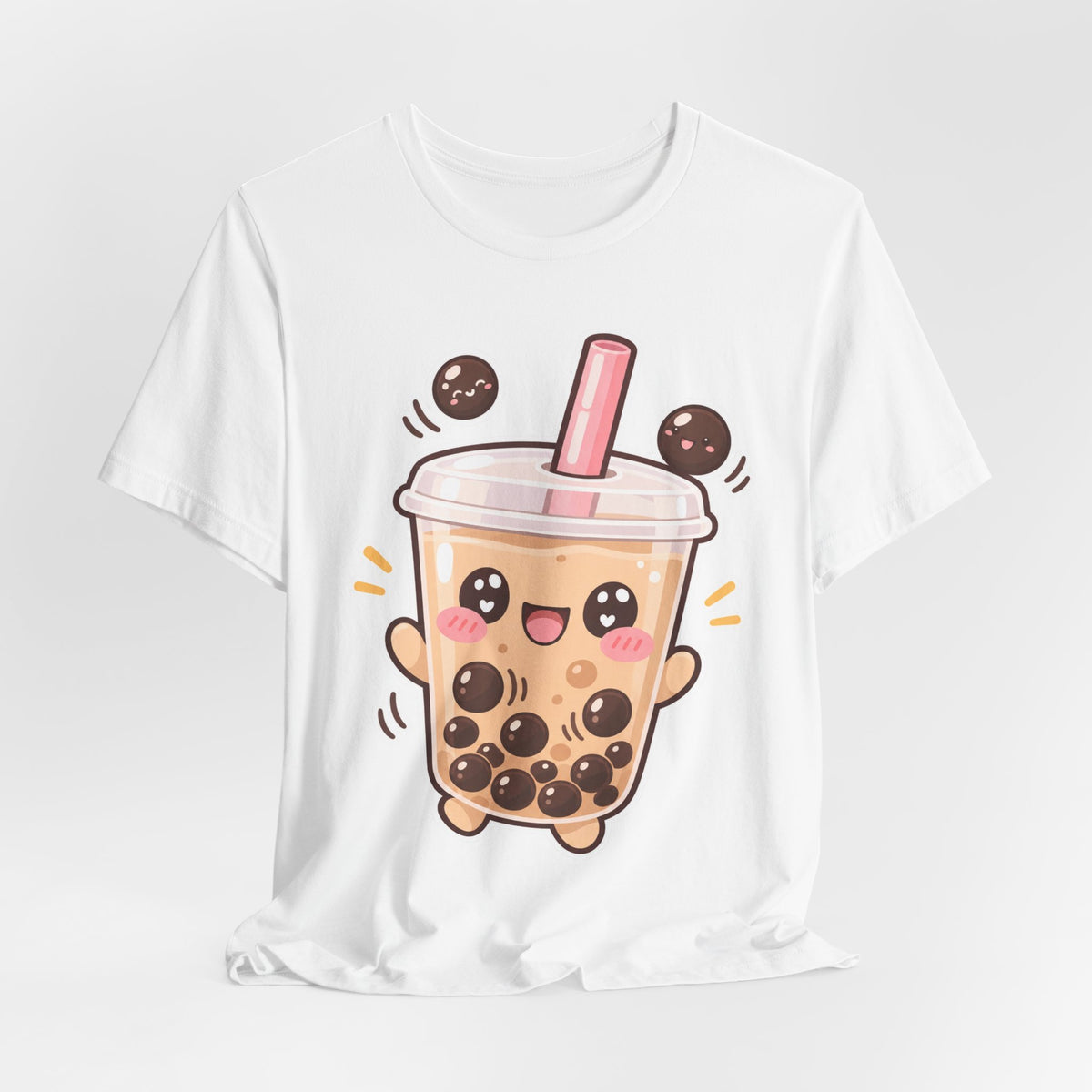 Kawaii Boba Tea T-Shirt | Cute Bubble Tea Character Tee | Kawaii Drink Lover Gift Shirt