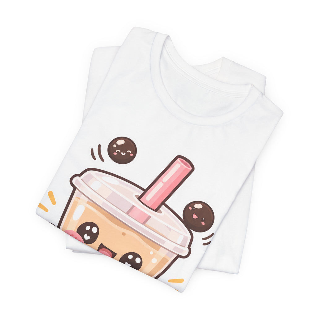 Kawaii Boba Tea T-Shirt | Cute Bubble Tea Character Tee | Kawaii Drink Lover Gift Shirt